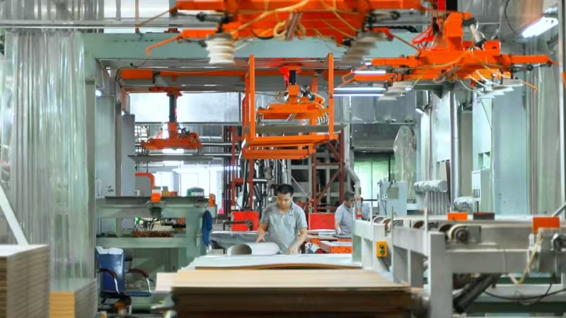 RichYield factory board finishing line